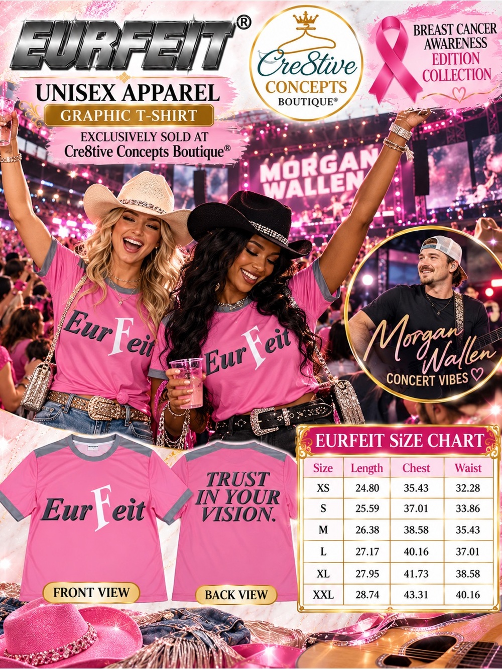 EURFEIT, Custom Graphic Designer Unisex Shirt – Breast Cancer Awareness Edition